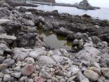 【式根島 足付温泉】自然に出来た壺湯の野湯に無料入浴