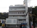 【南熱海多賀温泉 民宿 みやこ荘】屋上の浴槽からの眺めは抜群