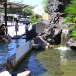 【熱海温泉　家康の湯】熱海駅のロータリーにある足湯