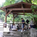 【祖母谷温泉　欅平園地足湯】トロッコ列車の終着駅の足湯