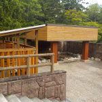 【奥薬研温泉 足湯】大勢での利用も可能な足湯