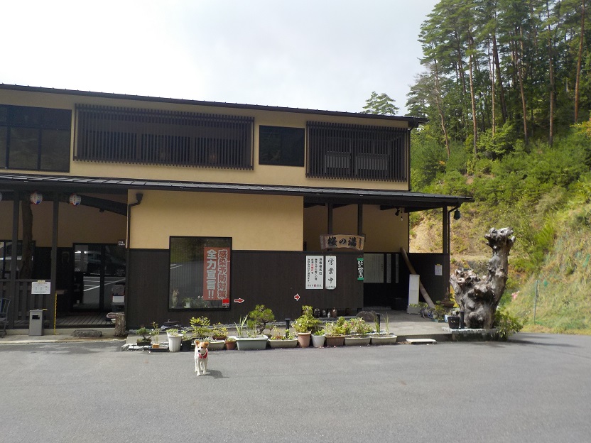 【西吉野桜温泉】細い道を車で走ると見えてくる温泉施設