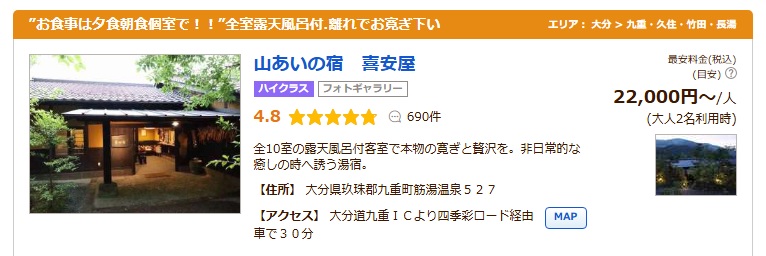 筋湯温泉　喜安屋